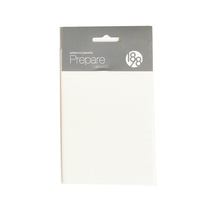 Prepare furniture フロア保護 - White, self-adhesive felt piece 100x150 mm - 1898