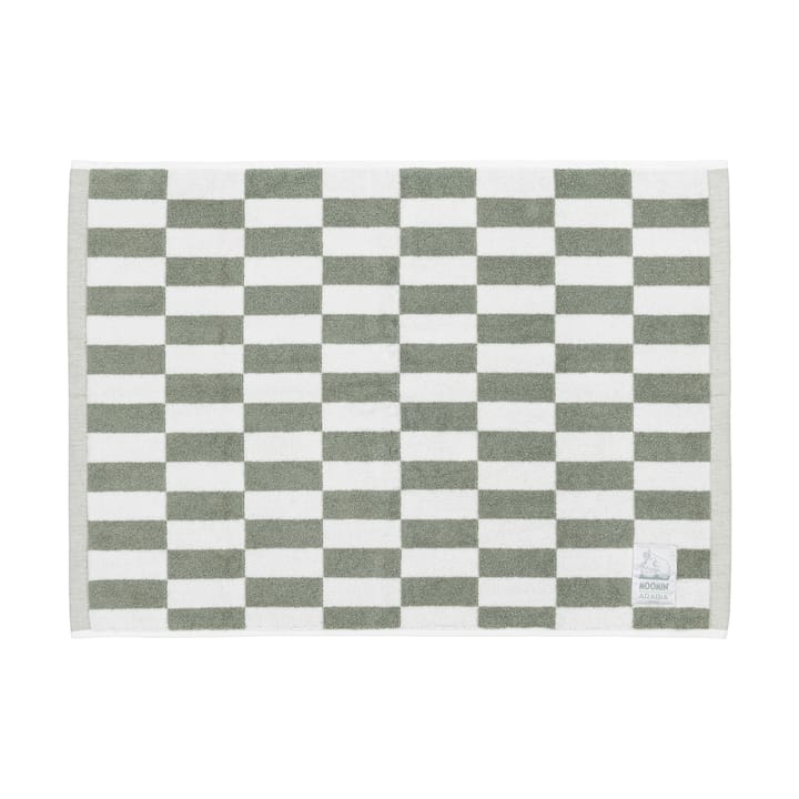 ムーミンバスマット 50x70 cm - Green-white checks - Arabia | アラビア