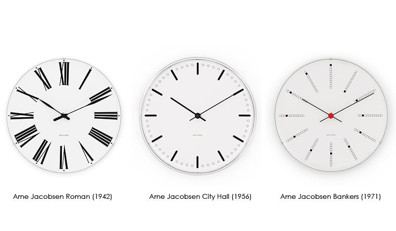 高品質最新作【新品未使用品】アルネ・ヤコブセン シティホール 290mm インテリア時計