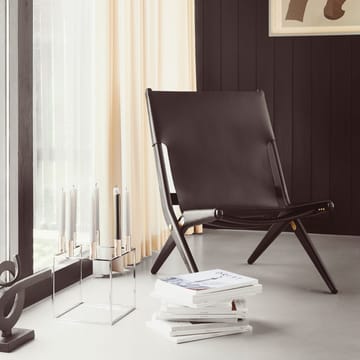 Saxe アームチェア - Leather black, black stained oak legs - Audo Copenhagen | オドー・コペンハーゲン