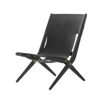 Saxe アームチェア - Leather black, black stained oak legs - Audo Copenhagen | オドー・コペンハーゲン