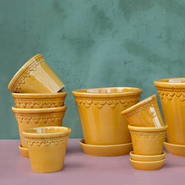 Copenhagen 植木鉢 グレーズ 10 cm - Yellow - Bergs Potter | バーグスポッター