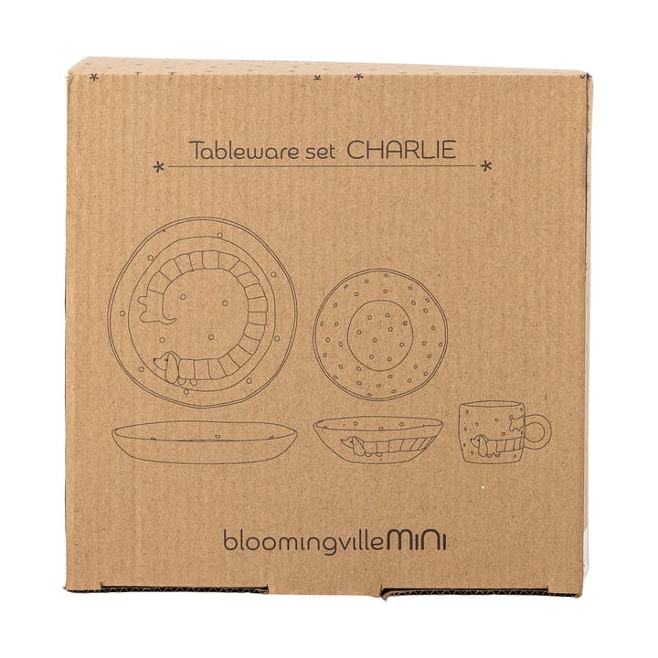 Charlie ディナーセット 3ピース, Blue-white Bloomingville | ブルーミングヴィル