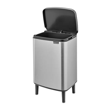 Bo ウェイストビン high 12 L - Brushed steel - matte - Brabantia | ブラバンシア