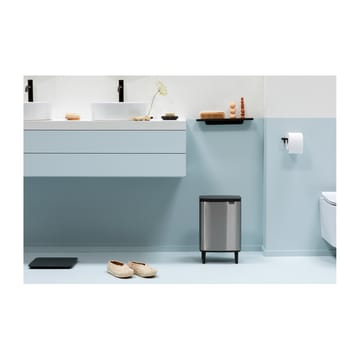 Bo ウェイストビン high 12 L - Brushed steel - matte - Brabantia | ブラバンシア