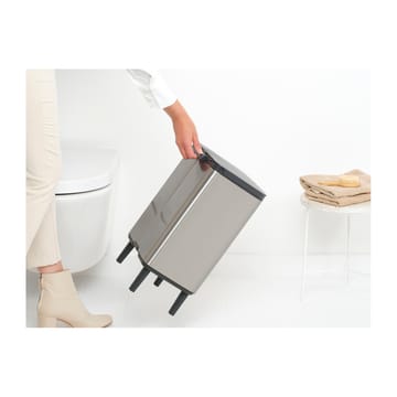 Bo ウェイストビン high 12 L - Brushed steel - matte - Brabantia | ブラバンシア