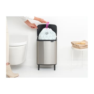 Bo ウェイストビン high 12 L - Brushed steel - matte - Brabantia | ブラバンシア