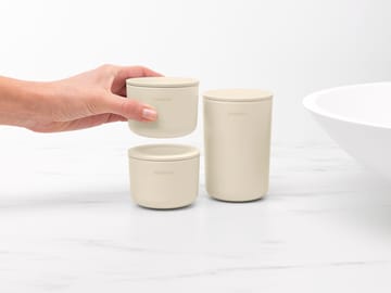 ReNew 収納ジャー 3パック - Soft Beige - Brabantia | ブラバンシア