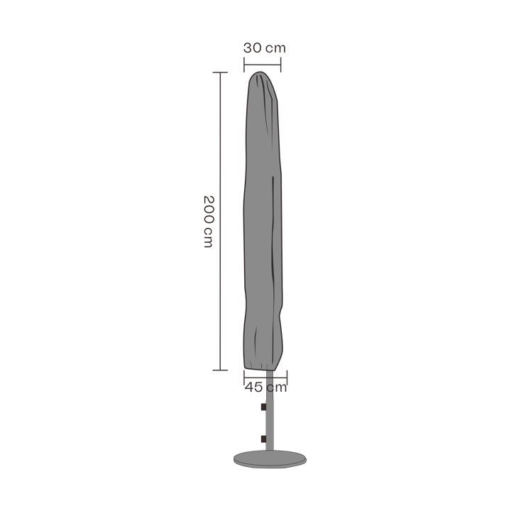 Brafab 家具カバー パラソル, Black 200 cm Brafab