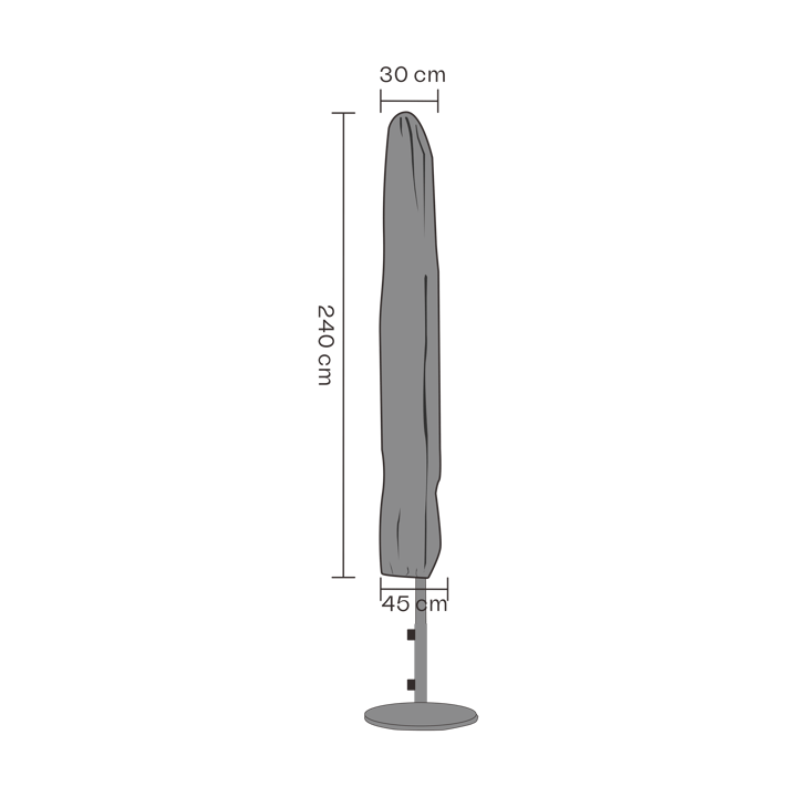 Brafab 家具カバー パラソル, Black 240 cm Brafab