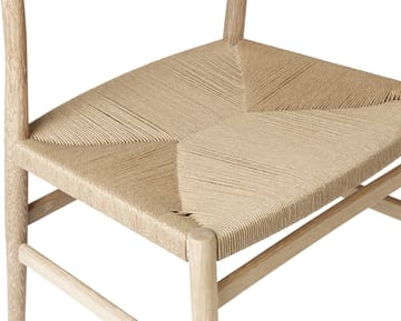 Arv チェア woven seat - White oiled oak-paper ribbon - Brdr. Krüger