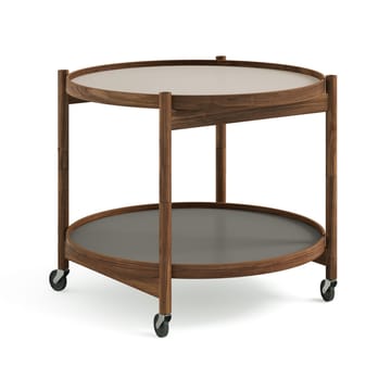 Bølling トレイテーブル モデル 60 - Stone, oiled walnut stand - Brdr. Krüger