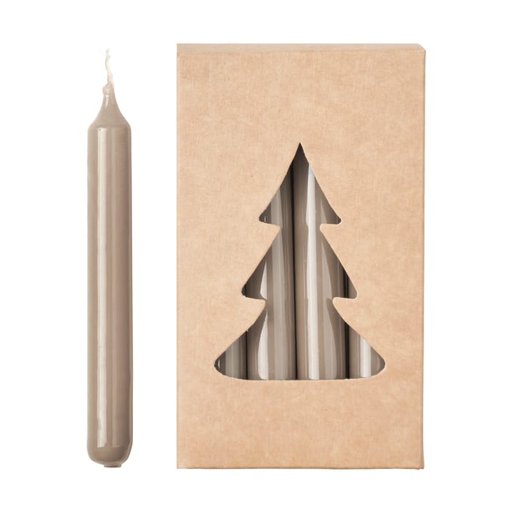 Broste クリスマスツリーキャンドル グロス仕上げ Ø1,2x10,2 cm 20本 - Linen - Broste Copenhagen | ブロスト コペンハーゲン