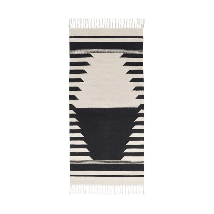 Iselin ラグ 70x140 cm - Black-off white - Broste Copenhagen | ブロスト コペンハーゲン