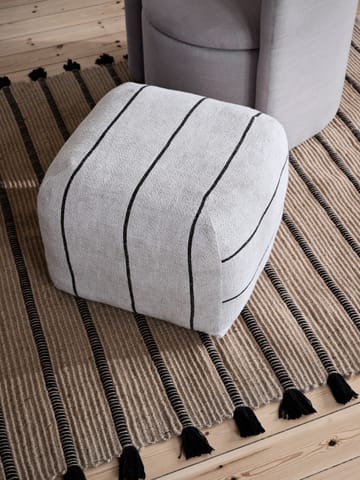 Sigrid プーフ 50x50 cm - Light beige-black - Broste Copenhagen | ブロスト コペンハーゲン