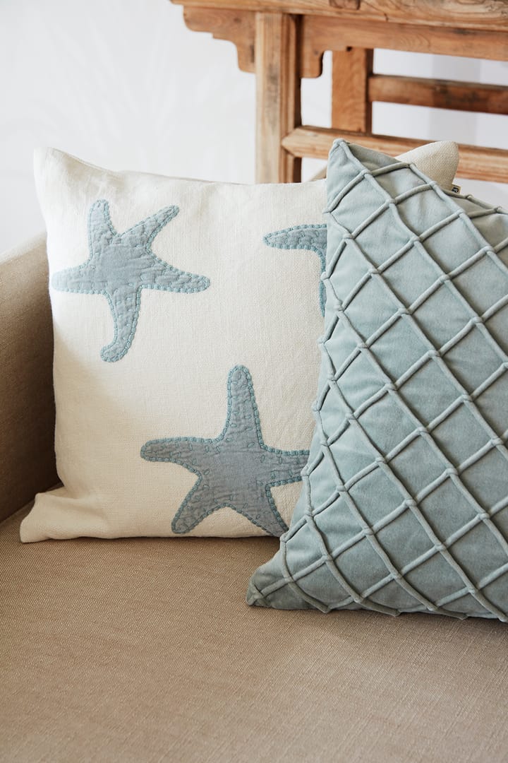 Star Fish クッションカバー 50x50 cm, Off white-aqua Chhatwal & Jonsson | チャットワル＆ヨンソン