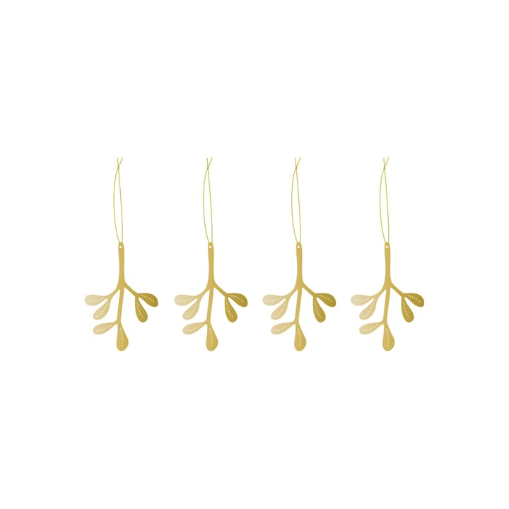 Cooee オーナメント brass 4パック - Mistletoe - Cooee Design | クーイーデザイン