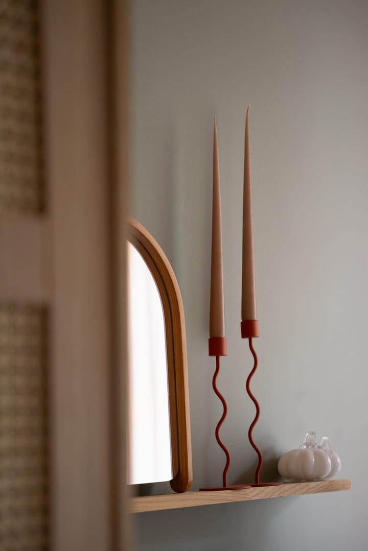 Curved キャンドルホルダー 23 cm, Brick red Cooee Design | クーイーデザイン