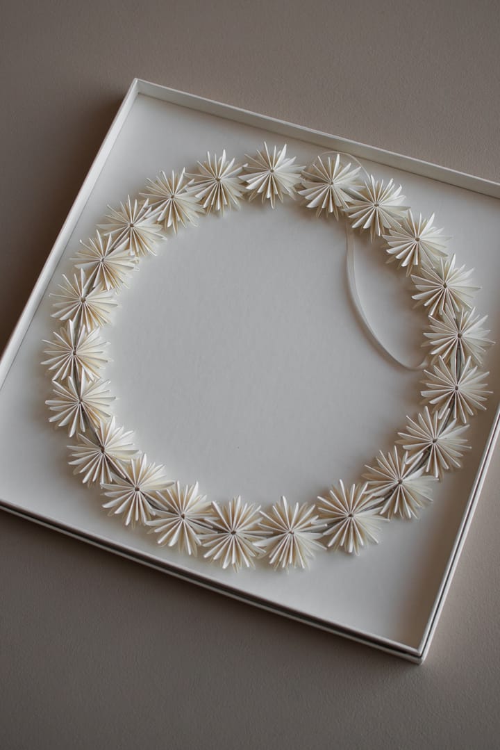 Paper flake wreath クリスマスデコレーション, White DBKD | ディービーケーディー