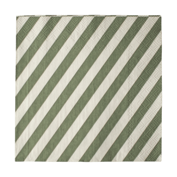 Stripe ペーパーナプキン 33x33 cm 20枚 - Green - DBKD | ディービーケーディー