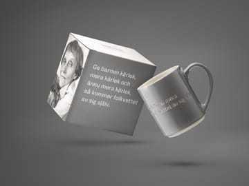 Astrid Lindgren マグ, Give the children love - grey-swedish - Design House Stockholm | デザインハウス ストックホルム