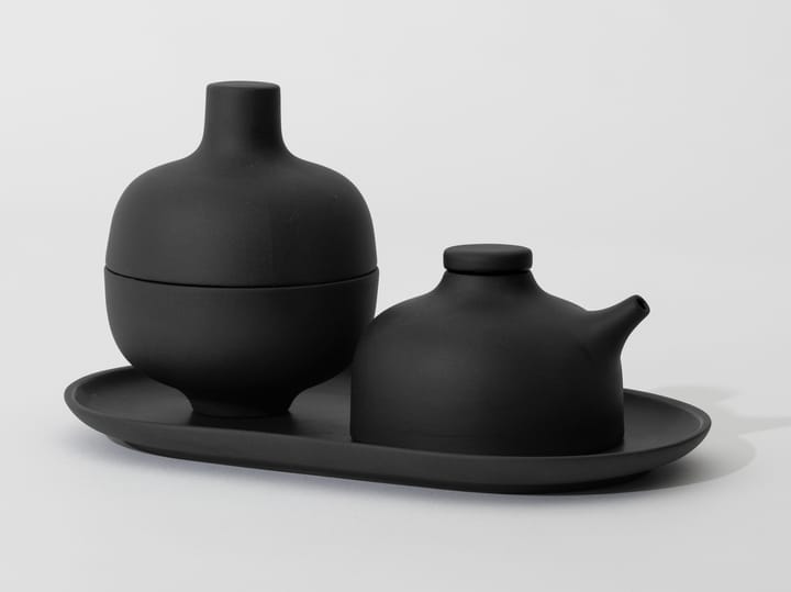 Sand ボウル 蓋つき S Ø8.2 cm, Black clay Design House Stockholm | デザインハウス ストックホルム