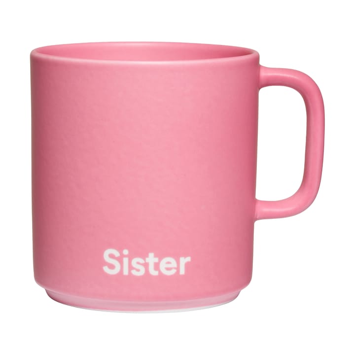 Design Letters VIP フェイバリットカップ ハンドル付き 25 cl - Sister-pink - Design Letters | デザインレターズ