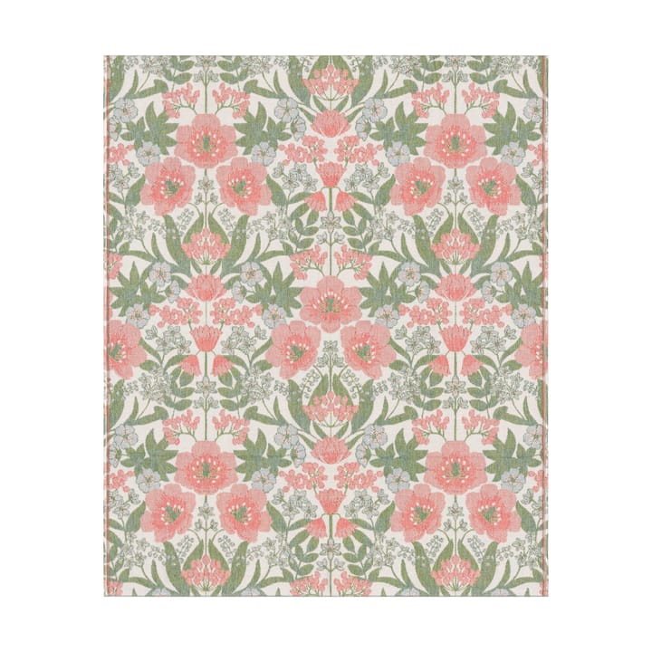 Bettys tulpaner ブランケット 140x170 cm - Pink-green - Ekelund Linneväveri