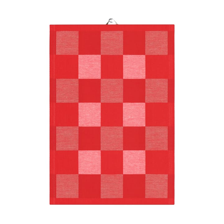 Schack キッチンタオル red - 50x70 cm - Ekelund Linneväveri