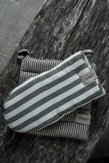 Ernst 鍋つかみ striped 23x25 cm - Green-beige - ERNST | エルンスト