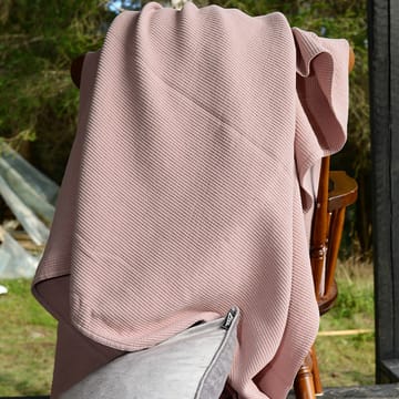 Stripe ベッドスプレッド ストーンウォッシュ コットン 260x260 - Dusty rose - Etol Design | エトルデザイン