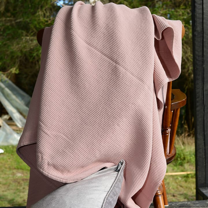 Stripe ベッドスプレッド ストーンウォッシュ コットン 260x260, Dusty rose Etol Design | エトルデザイン