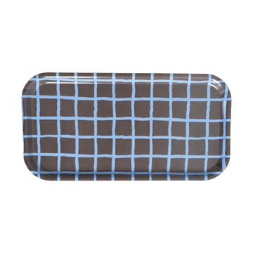 Checkered トレイ 22x43 cm - Brown - Fine Little Day | ファインリトルデイ