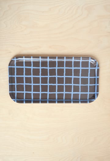 Checkered トレイ 22x43 cm - Brown - Fine Little Day | ファインリトルデイ