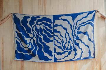 Leaves スロー 130x220 cm - Blue-white - Fine Little Day | ファインリトルデイ