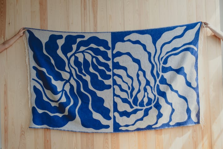 Leaves スロー 130x220 cm, Blue-white Fine Little Day | ファインリトルデイ