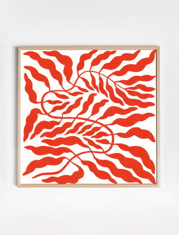 Orange red leaf - 50x50 cm - Fine Little Day | ファインリトルデイ