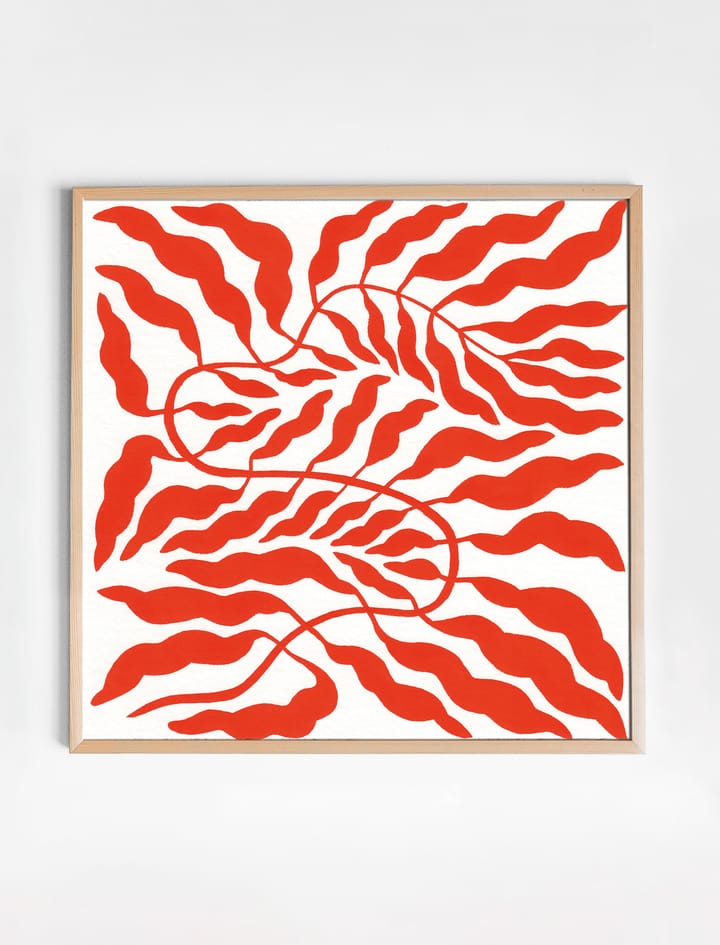 Orange red leaf, 50x50 cm Fine Little Day | ファインリトルデイ