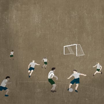 Soccer ポスター 50x70 cm - brown - Fine Little Day | ファインリトルデイ