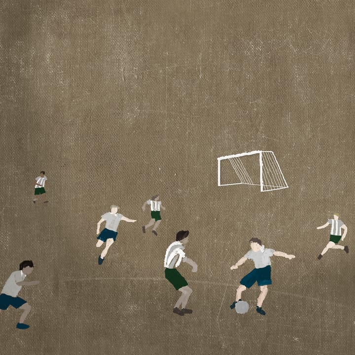 Soccer ポスター 50x70 cm, brown Fine Little Day | ファインリトルデイ