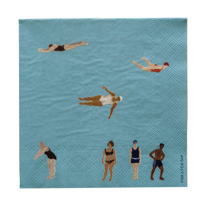 Swimmers ペーパーナプキン 33x33 cm 25枚 - Multi - Fine Little Day | ファインリトルデイ