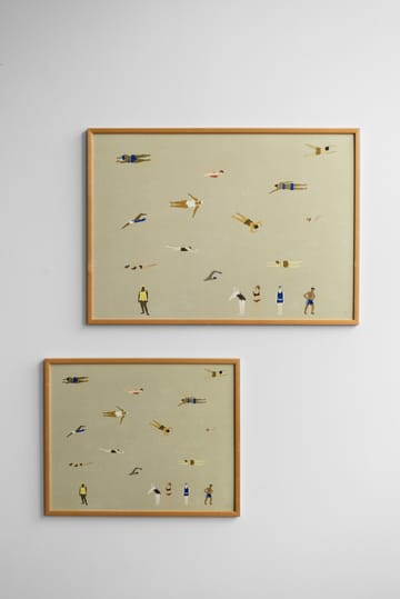 Swimmers ポスター - Beige, 40x50 cm - Fine Little Day | ファインリトルデイ