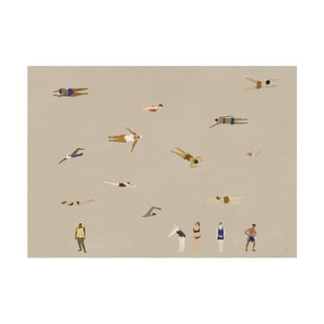 Swimmers ポスター - Beige, 50x70 cm - Fine Little Day | ファインリトルデイ