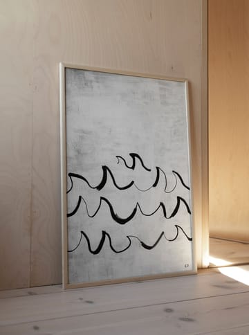 Wave ポスター 50x70 cm - Black-white - Fine Little Day | ファインリトルデイ