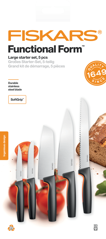 ファンクショナルフォーム ナイフ セット ラージ - 5 pieces - Fiskars | フィスカース