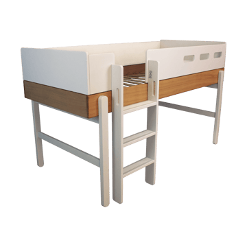 Popsicle high bed - Oak Cream - FLEXA