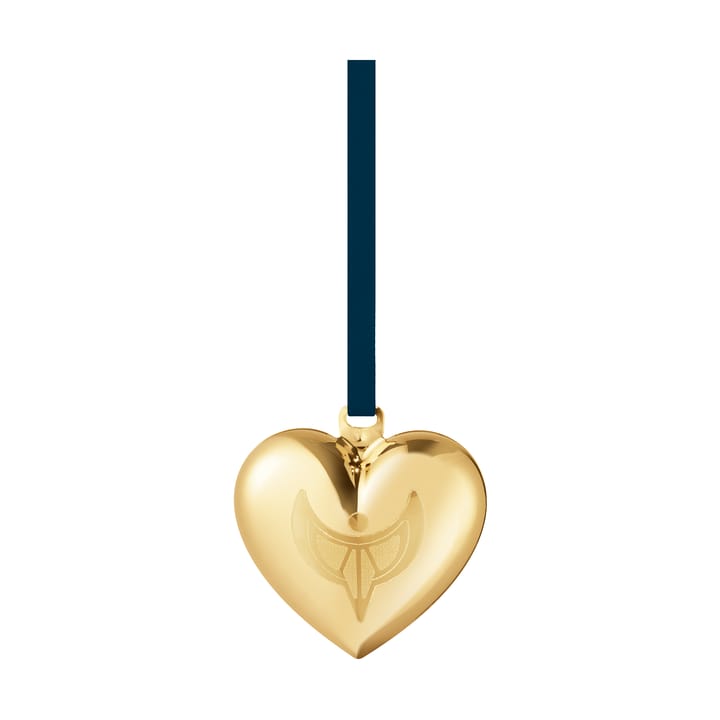 2024 クリスマス オーナメント heart, Gold-plated Georg Jensen | ジョージ ジェンセン