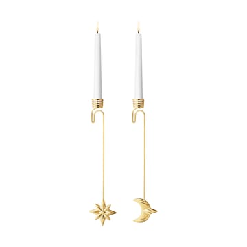 2024 キャンドルホルダー moon and star - Gold-plated - Georg Jensen | ジョージ ジェンセン