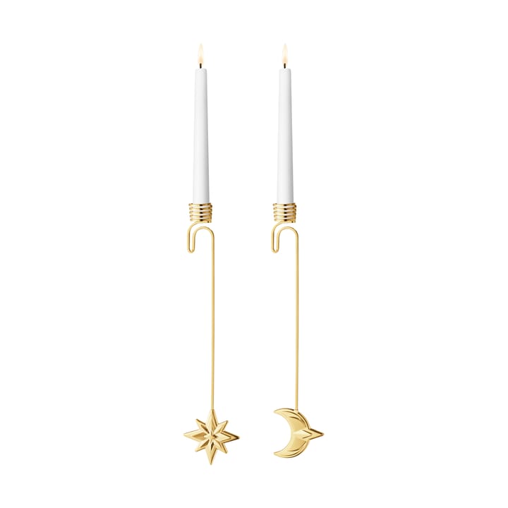 2024 キャンドルホルダー moon and star - Gold-plated - Georg Jensen | ジョージ ジェンセン