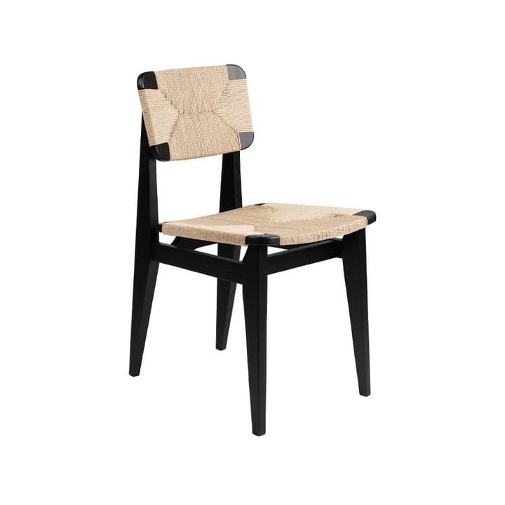 C-チェア チェア - Black stained oak, natural braided seat and back - GUBI | グビ